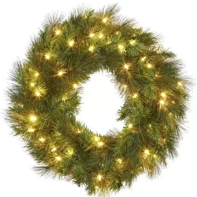 Lush Aussie Pine Wreath LED 61cm