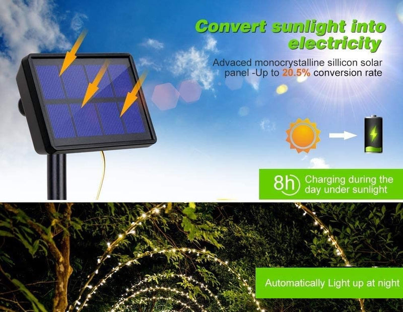 Waterproof LED Solar Fairy Lights