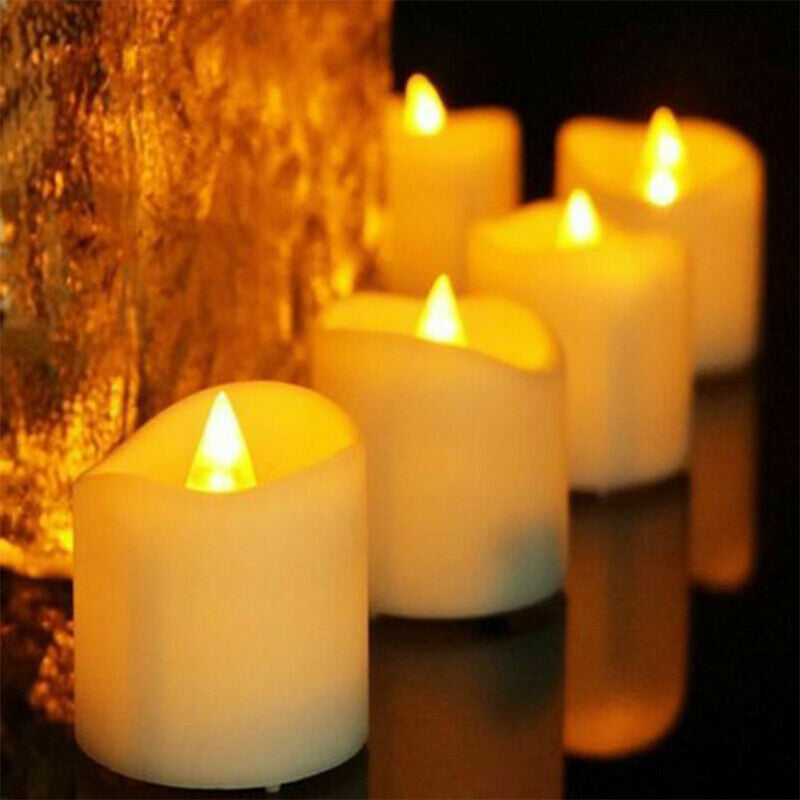 Battery-powered LED tealight candles