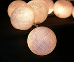 Cotton Ball String Fairy lights