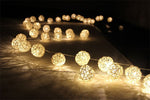 Rattan Ball String Fairy lights