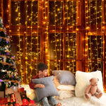 Christmas Curtain Lights 6x3 Warm White