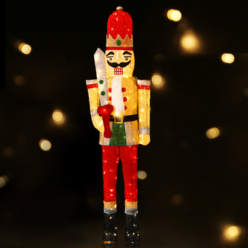 Jingle Jollys Christmas Lights LED Light Nutcracker 1.7M Motif 3D Decoration