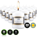 Home Master 30PCE Pillar Candles White
